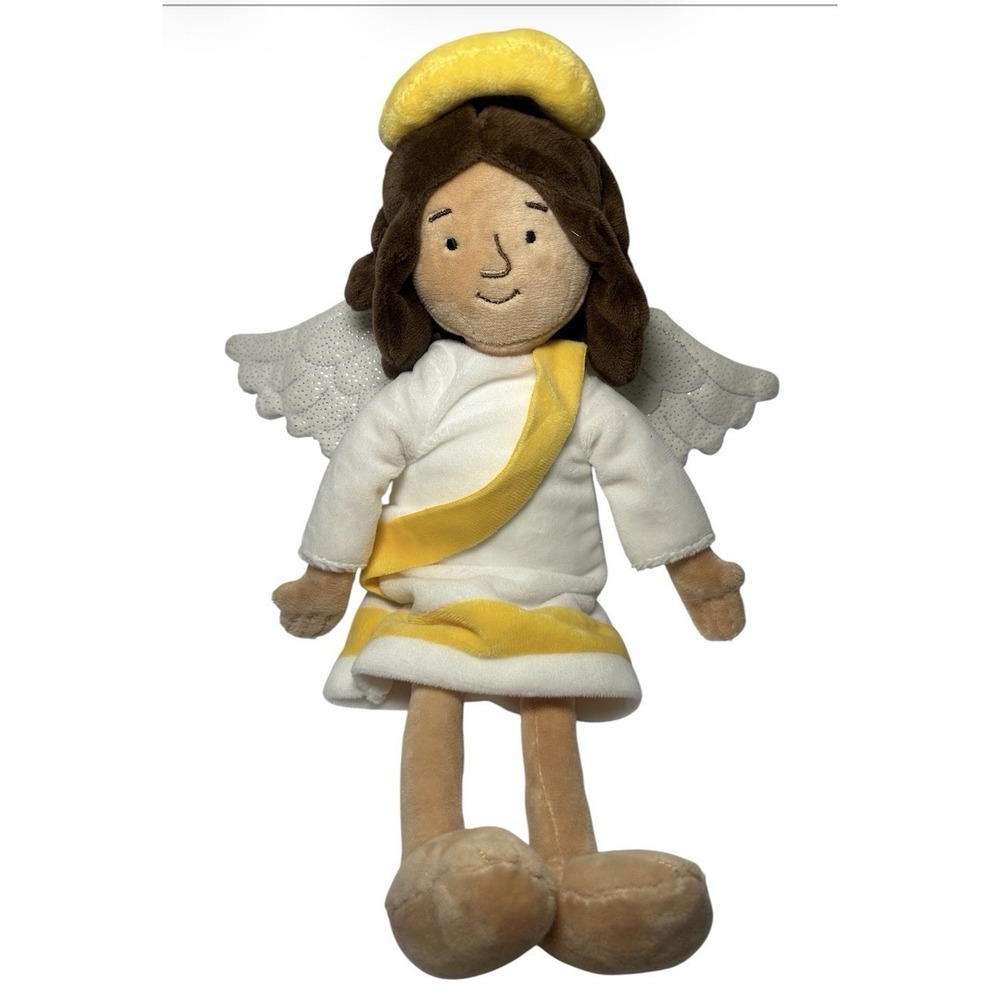 Angel Doll With Gold Halo Hallmark Plush Blessed Holy Baby